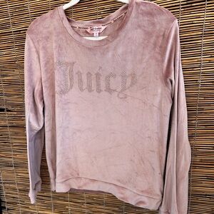Juicy Couture Blush Velour Sweatshirt